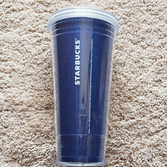 Blue glitter starbucks tumbler straw 20oz - Picture 5 of 6